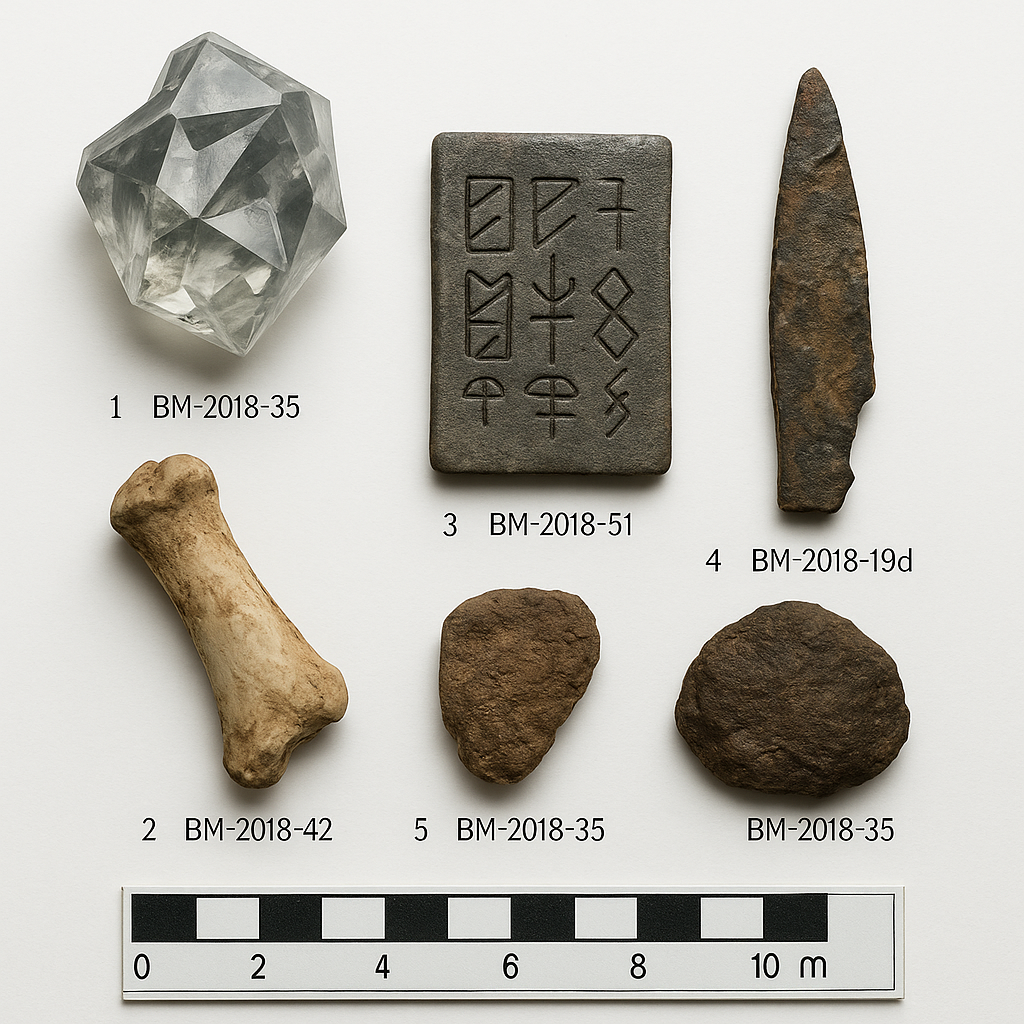 Artifacts recovered (selection)
