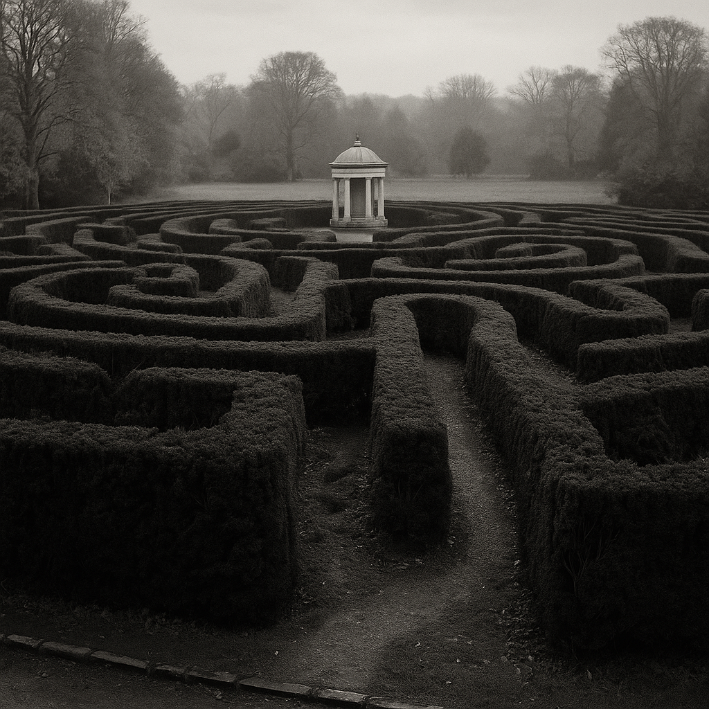 Yew maze entrance (1962)